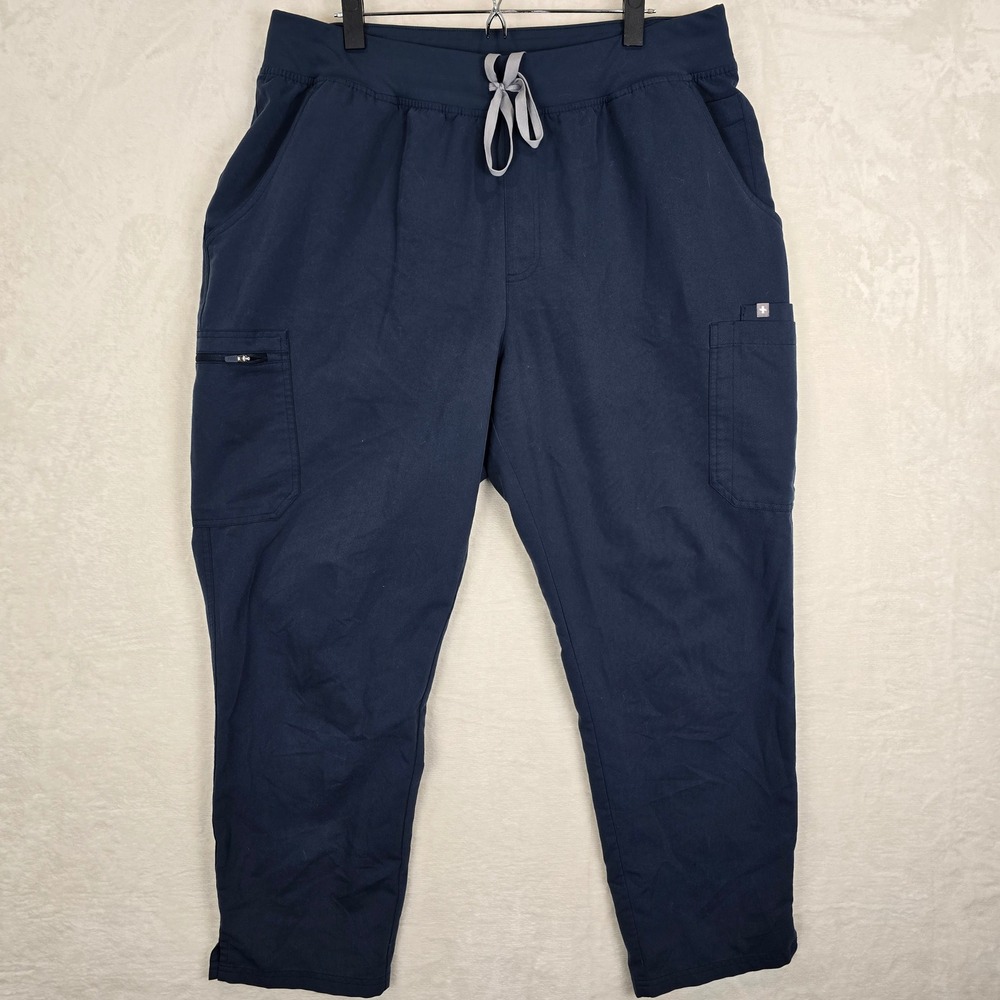 FIGS HW Yola Navy Blue High Waisted Cargo Scrub Pants 3XL 1000209